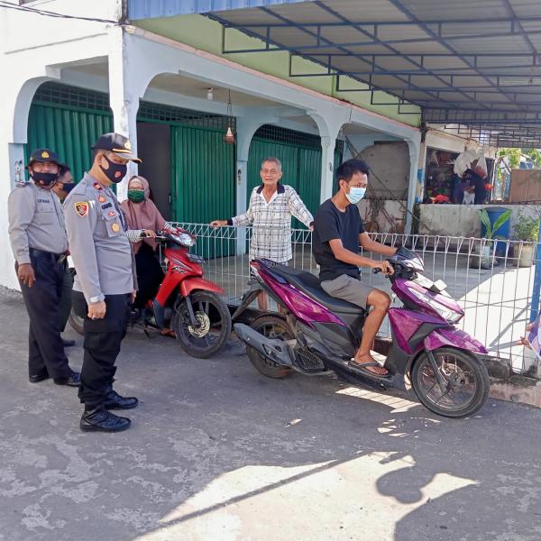 Cegah Covid-19, Kapolsek Kuala Kampar Pimpin Ops Yustisi dan Himbauan   