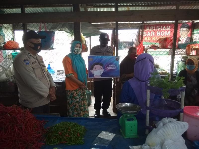Cegah Covid 19, Polsek Kuala Kampar Intrnsifkan Ops Yustisi dan Himbauan   