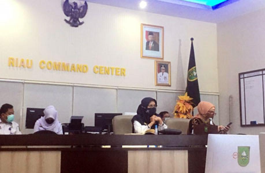 Kadiskes Riau dan Staf Khusus Menteri Kesehatan RI Gelar Rakornis Penanganan Covid-19