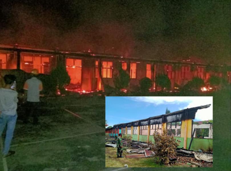 Kebakaran Landa SMPN 1 Rambah