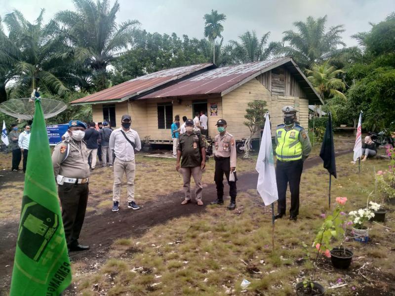 Pam Kampanye Dialogis Paslon Bupati Siak, Polsek Sungai Apit Tegas Dengan Penegakan Protokol Kesehatan