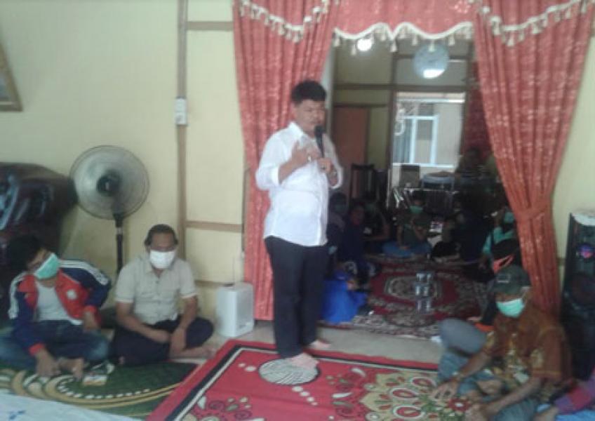 Paslon Bupati Bengkalis `AMAN` Kunjungi Kediaman Relawan Tuahsekato