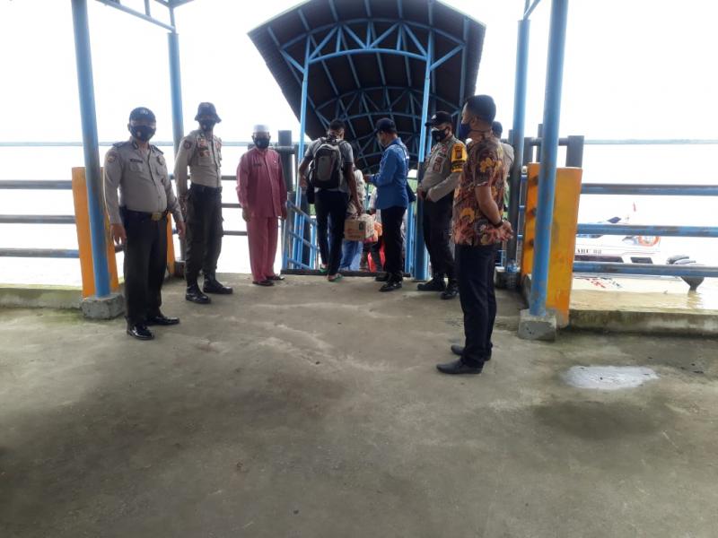 Patuhi Protokol Kesehatan, Polsek Kuala Kampar Himbau warga Cegah Covid-19