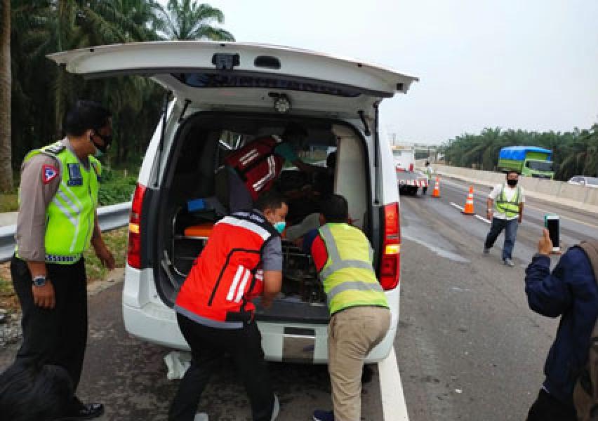 Pengelola Tol Pekanbaru-Dumai Ingatkan Pengendara Patuhi Rambu-Rambu Lalu Lintas