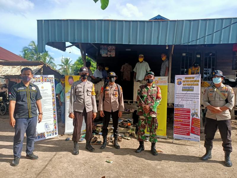 Personil Polsek Kuala Kampar Amankan Kampanye Dialogis Calon Wabup Pelalawan