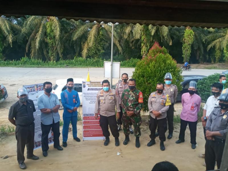 Polsek Bandar Sei Kijang Lakukan Pengamanan Kampanye Pilkada Pelalawan 2020