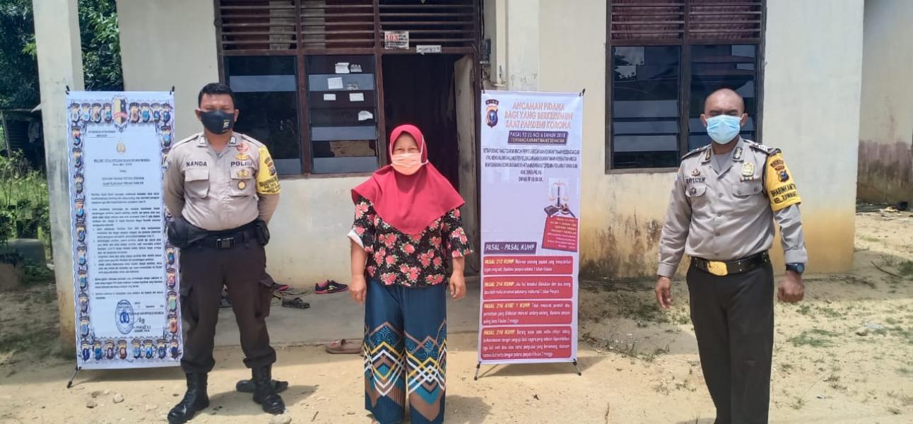 Polsek Bunut Lakukan Pengecekan dan Pengaman Kampanye Paslon Nomor Urut 1