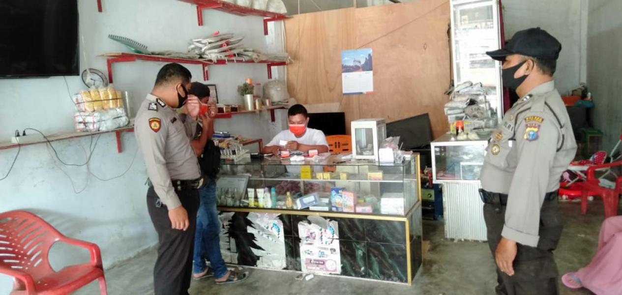 Polsek Langgam Giatkan Patroli C3 dan Sosialisasi Antisipasi Covid-19