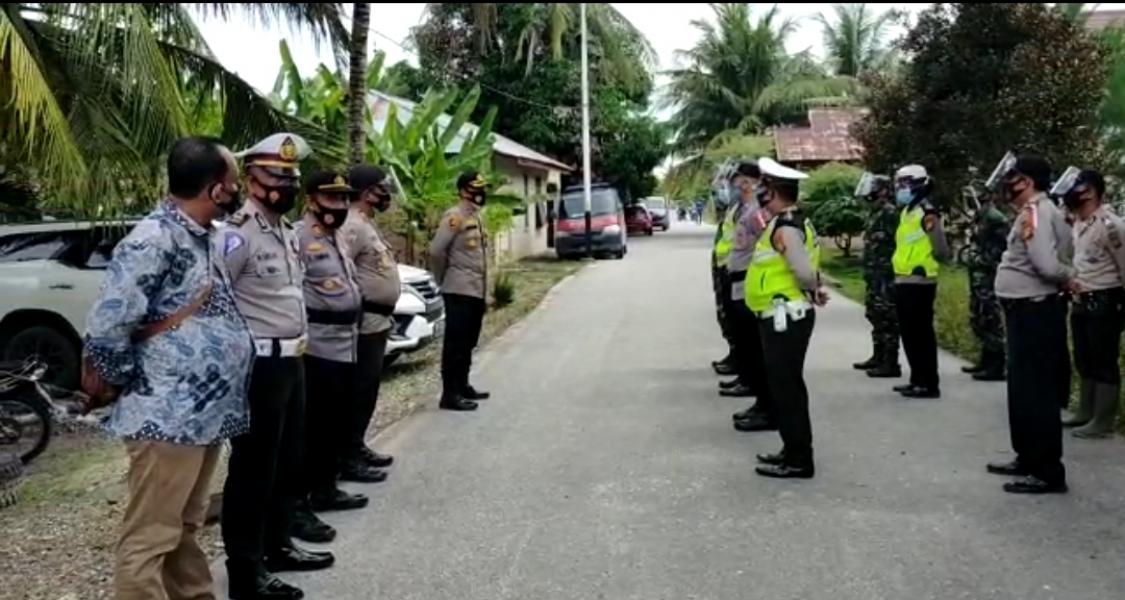 Polsek Tanah Putih Amankan Kampanye Terbatas Paslon Bupati dan Wakil Bupati Rohil