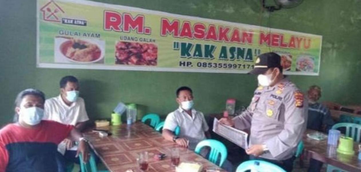 Sosialisasikan Larangan Karhutla, Kapolsek kerumutan Ajak Warga Tidak Membakar