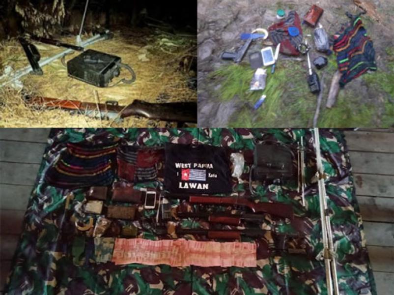 TNI Berhasil Sergap Gerombolan KKSB Di Sebuah Hanoi Di Nduga