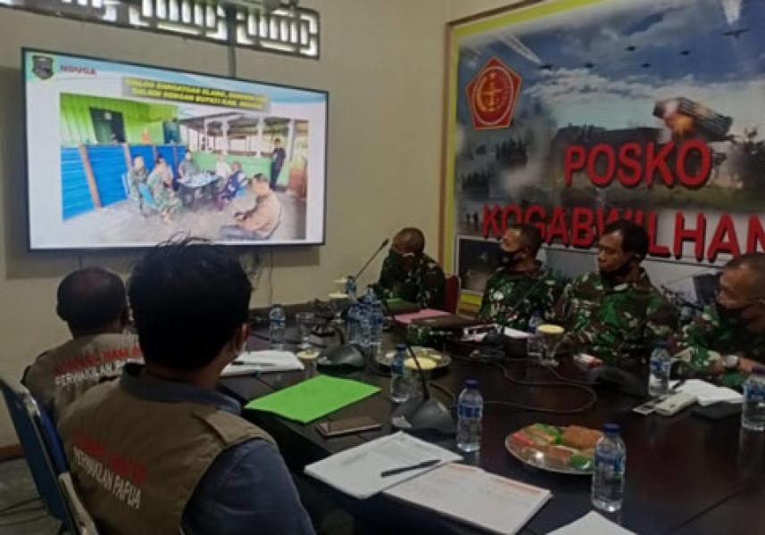 Tim Komnas HAM Perwakilan Papua Kunjungi Posko Kogabwilhan III
