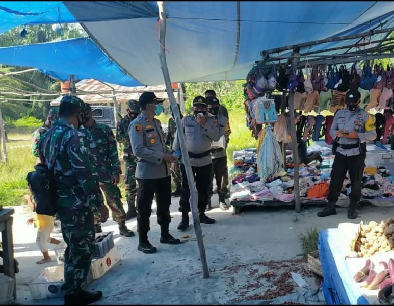 Tim Yustisi Covid-19 Polsek Tanah Putih, Laksanakan Operasi di 3 Lokasi Dalam Waktu Bersamaan