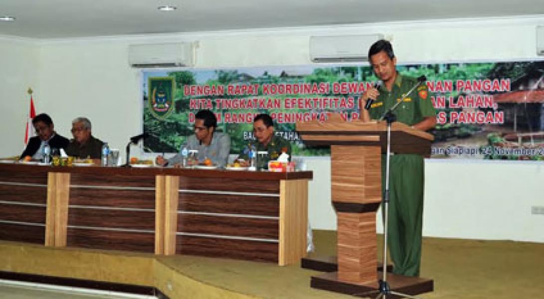 BKP Rohil Gelar Rakor Dewan Ketahanan Pangan