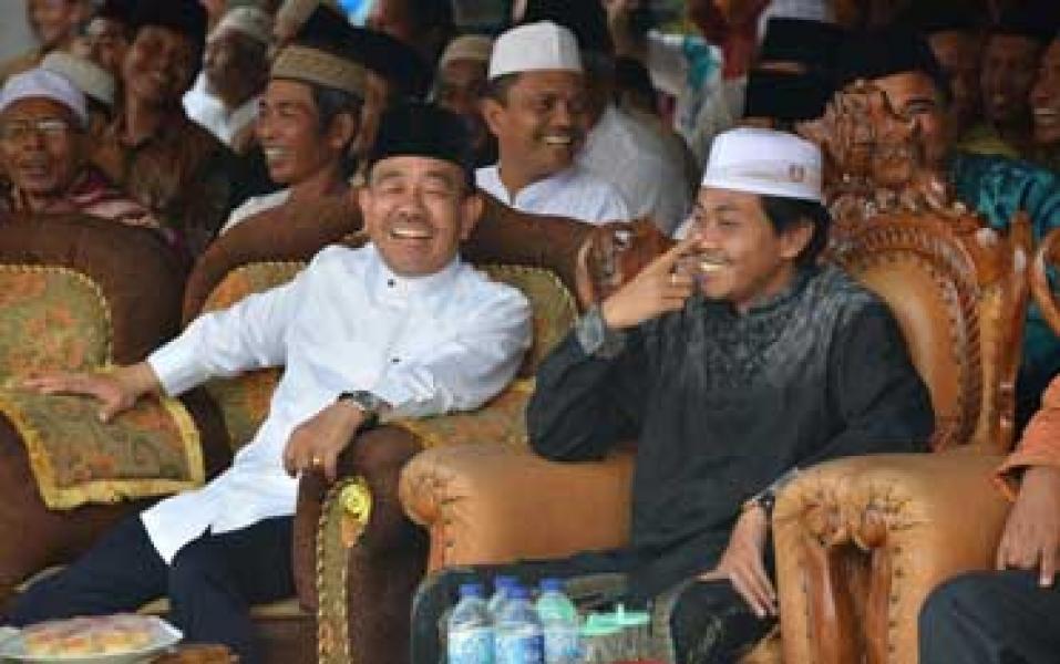 Bupati Hadiri Tabligh Akbar di Masjid Jami`atul Mu`awwanah Siak Kecil