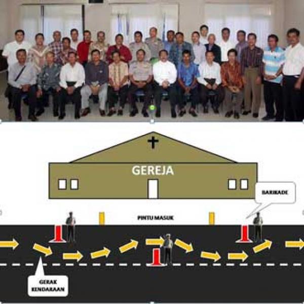 Giat Koordinasi Sat Lantas Polresta Pekanbaru Dengan Pengurus Gereja