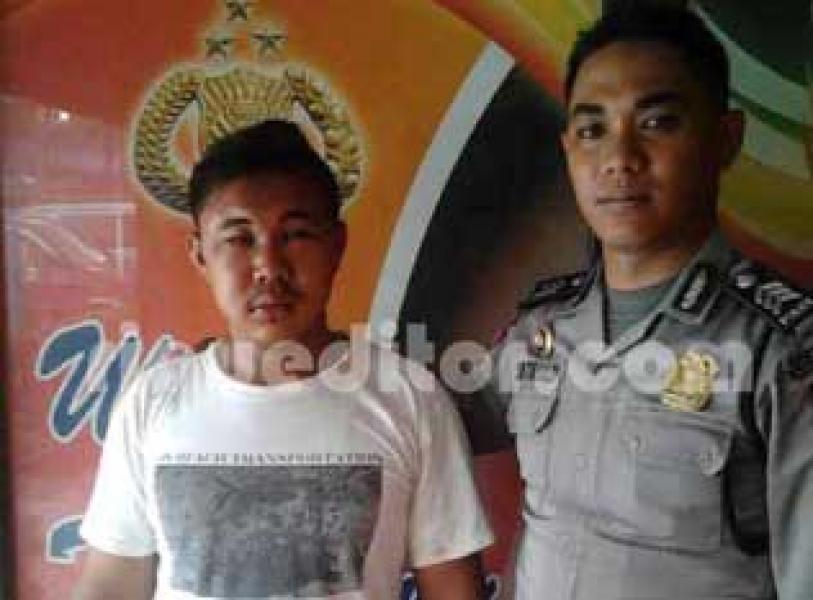 Ketahuan Korban, Pelaku Curanmor Lebam Dipelasah Warga
