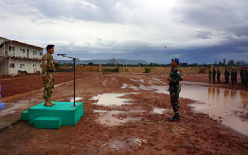 Komandan PMPP TNI Resmikan Camp Garuda Konga  XXXVII-A di Afrika