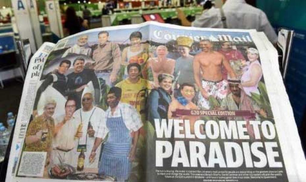 Koran Australia Gambarkan Jokowi `Melayani` Pemimpin G-20