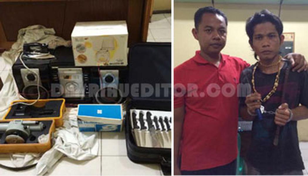 Maling Spesialis Pembobol Rumah Kosong Dibekuk Polisi