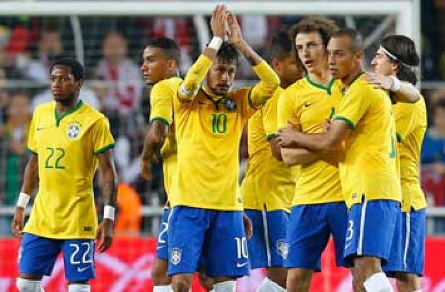 Neymar Aktor Pesta Gol Brasil