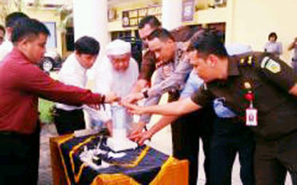 Polres Kampar Musnahkan BB Shabu 13,37 Gram