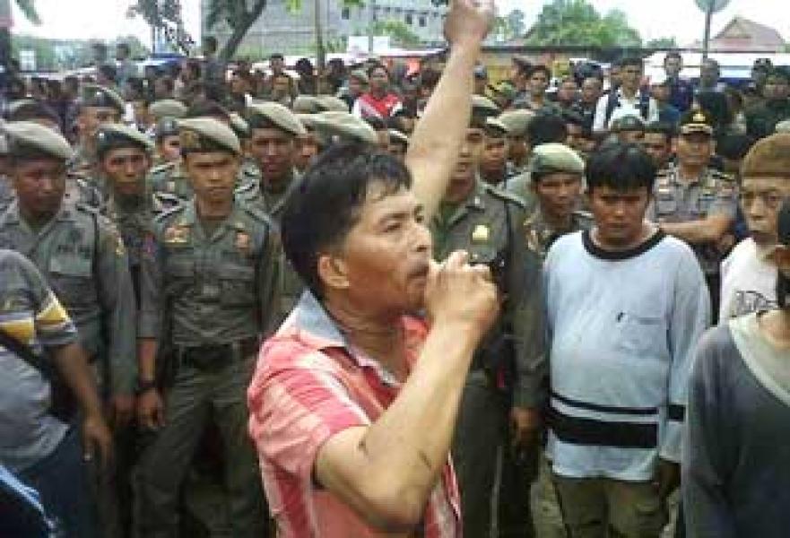 Proses Eksekusi Pasar Arengka Nyaris Ricuh