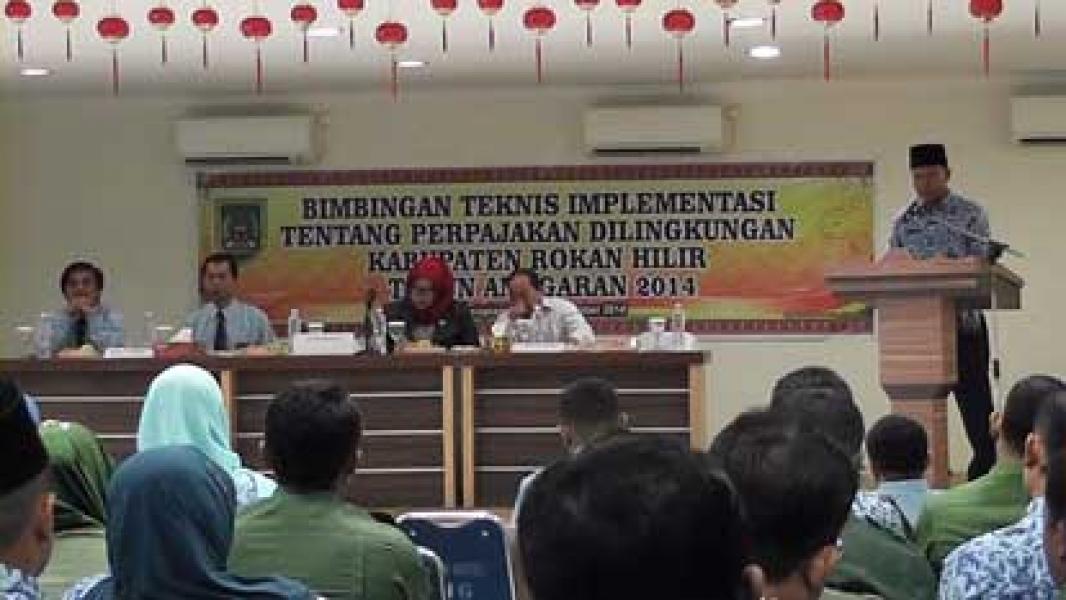 Setdakab Rohil Gelar Bimbingan Implementasi Pajak