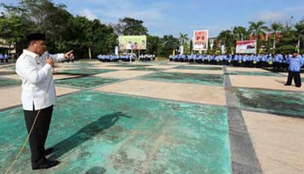 Tak Ikut Apel HKN, Ratusan PNS Inhu Dipindah Tugaskan