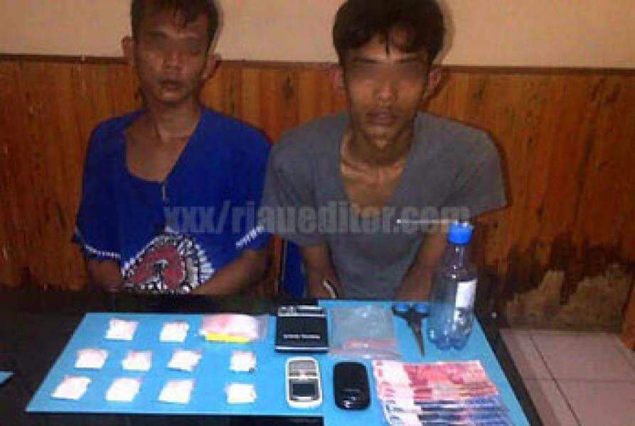 Dua Bandar Narkoba Rokan Hulu Ditangkap Polisi