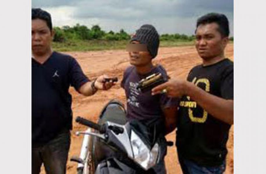 Hendak Jual Senjata Api Rakitan, Buruh di Dumai Ditangkap
