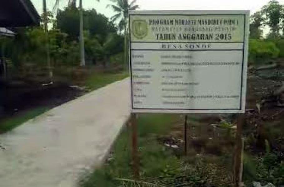 Kualitas PMM Desa Sonde Memuaskan