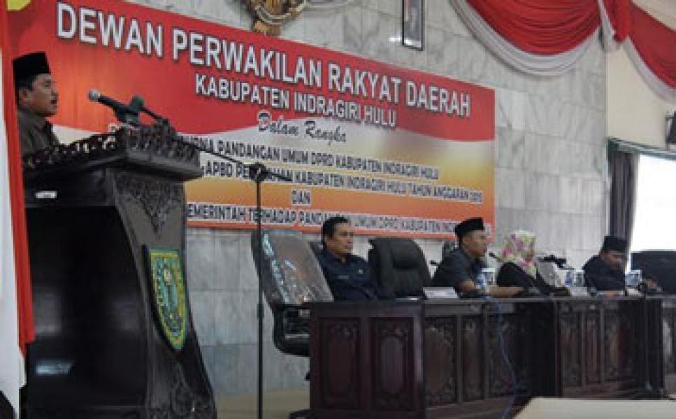 Malam Ini DPRD Inhu Paripurna Pengesahan APBD Perubahan Tahun 2015