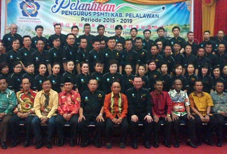 Pelantikan Pengurus PSMTI, Bupati Minta Warga Tionghoa Berkontribusi Bangun Pelalawan