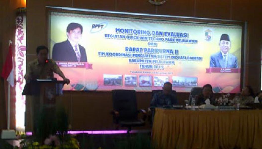 Pemkab dan BPPT Gelar Monitoring dan Evaluasi `quick win techno park` Pelalawan