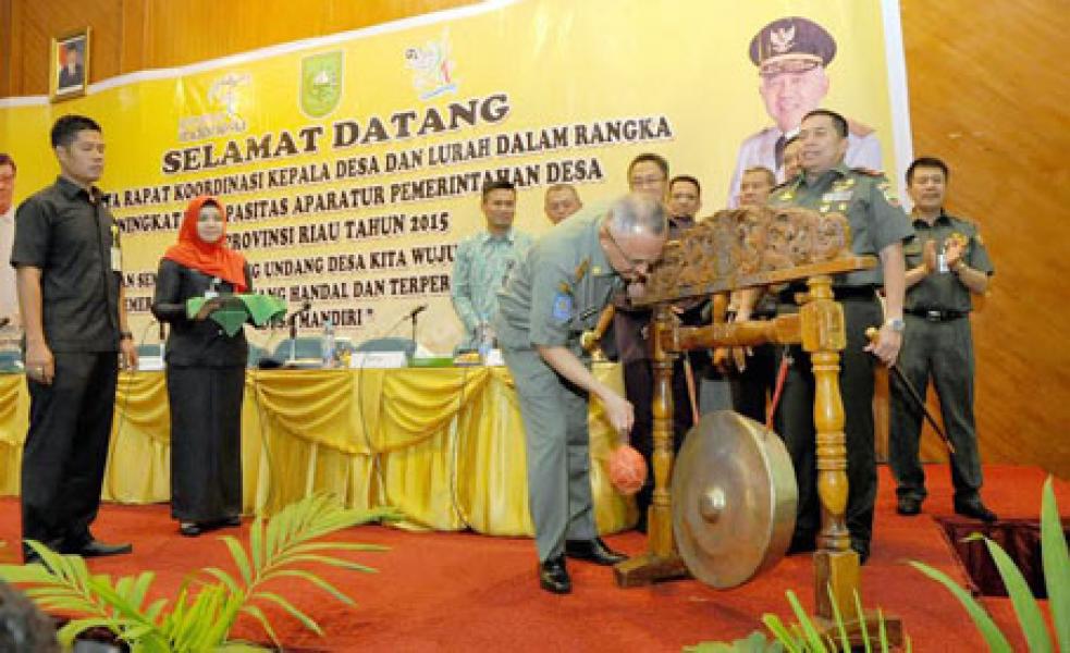 Pemrov Riau Gelar Rakor Kepala Desa dan Lurah se Riau