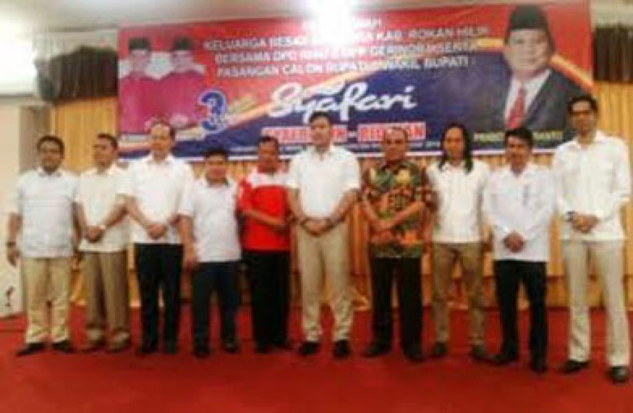 Pilkada Rohil, Prabowo Siap Tampil di Kampanye Terbuka Paslon Syafari