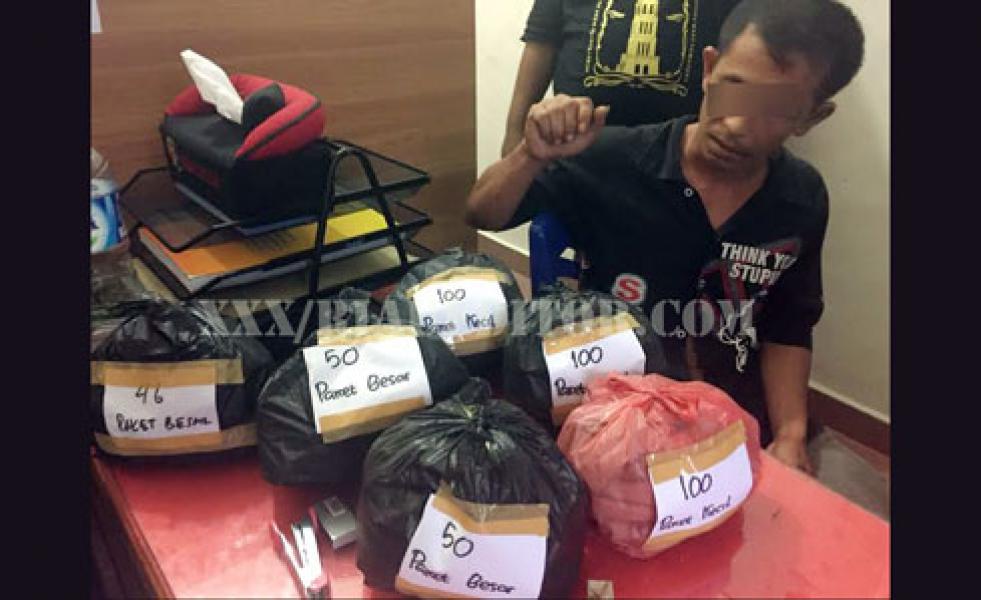 Polsek Payung Sekaki Bekuk Pengedar Narkoba Berikut BB 512 Paket Ganja
