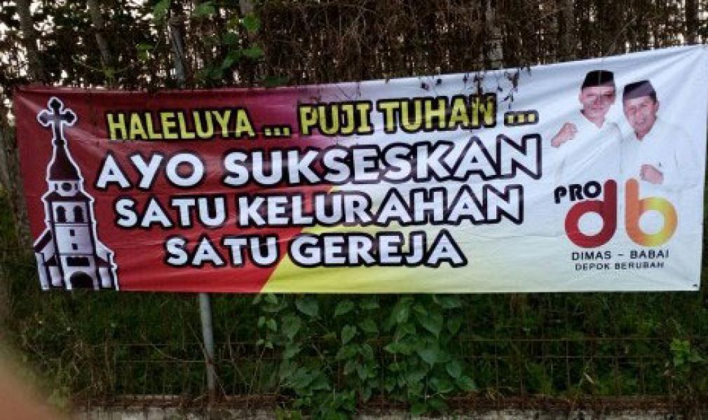 Spanduk `...Satu Kelurahan Satu Gereja` akan Dibawa ke Ranah Hukum