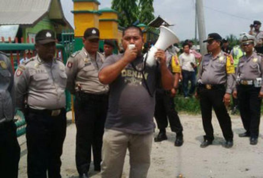 Tagih Janji, 3 Ormas Demo PT MUP Pelalawan