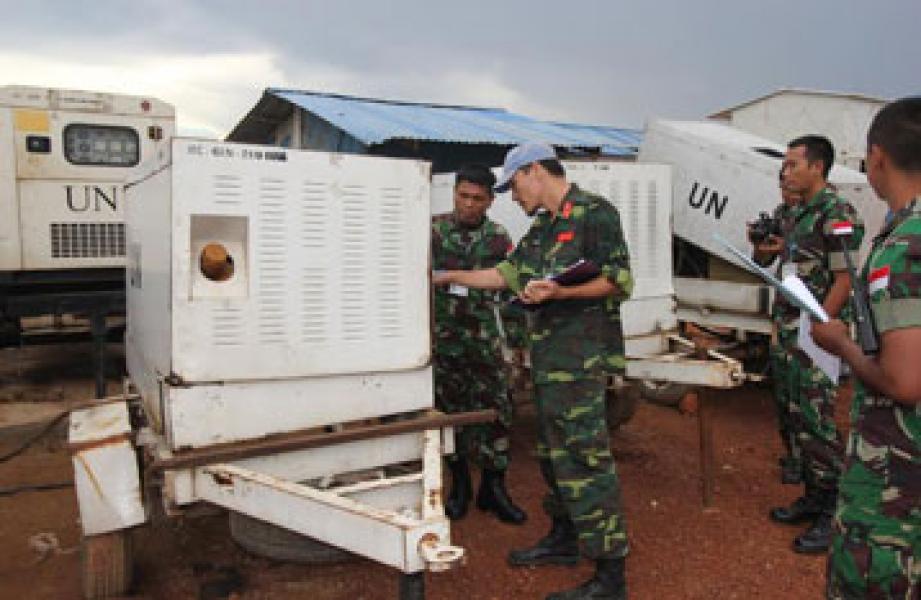 Tim COE Minusca Periksa Peralatan Kontingen Garuda di Afrika