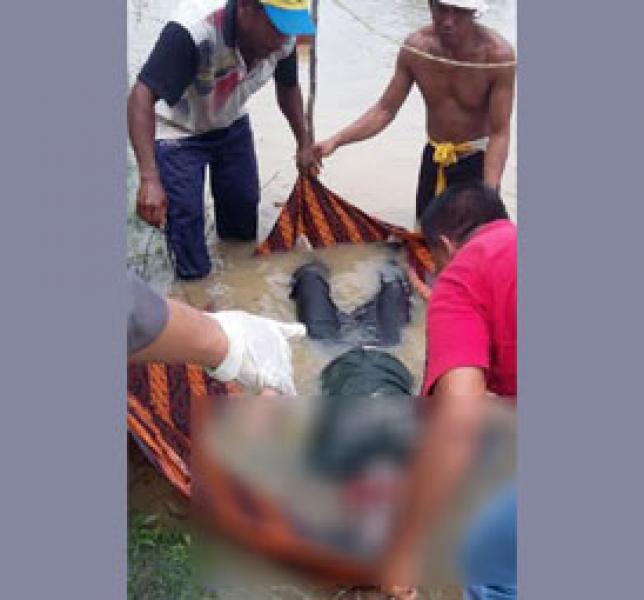 Warga Danau Baru Digegerkan Temuan Sesosok Mayat Wanita yang Membusuk di Sungai
