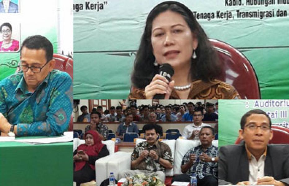 500 Mahasiswa FH UIR Hadiri Seminar Nasional Pengupahan