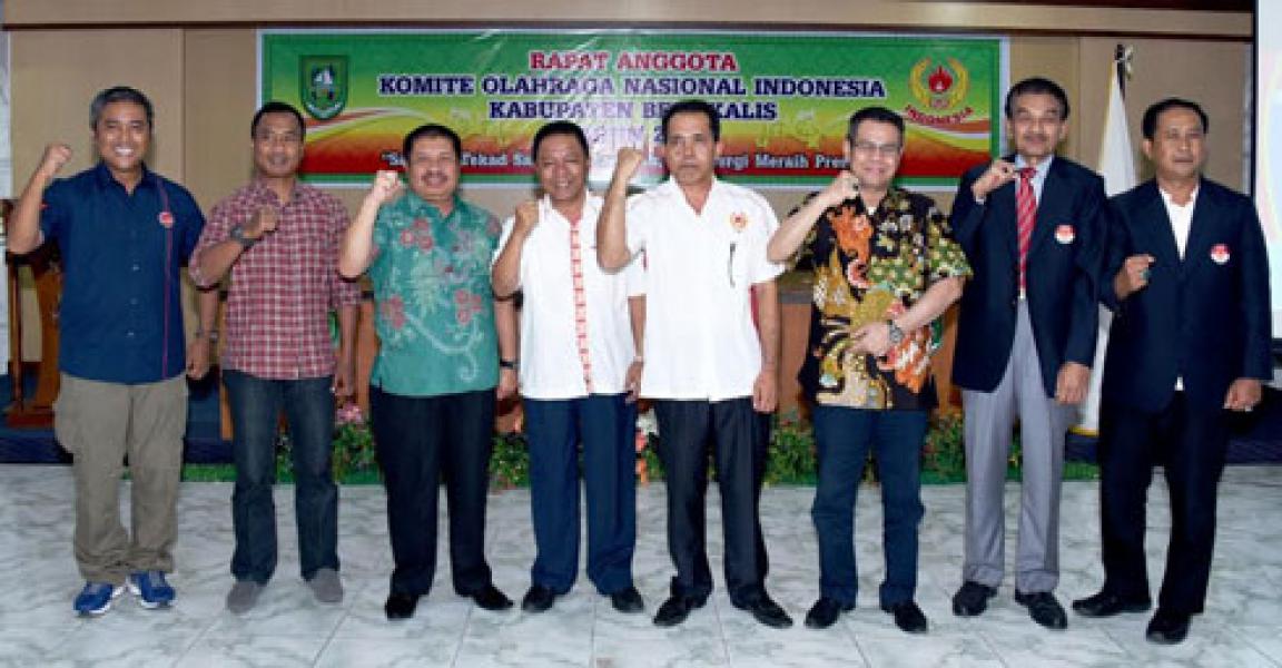 Bupati Amril Buka Rapat Kerja KONI se Kabupaten Bengkalis