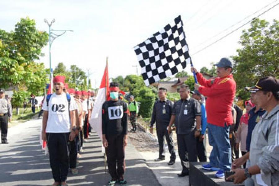 Bupati Bengkalis Lepas 550 Peserta Napak Tilas 2016