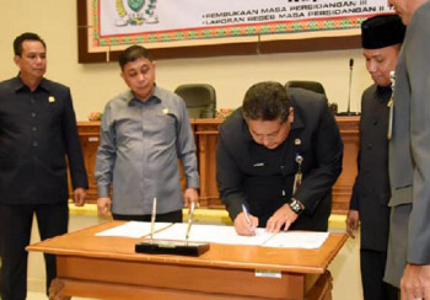 DPRD Inhil Sahkan Enam Ranperda
