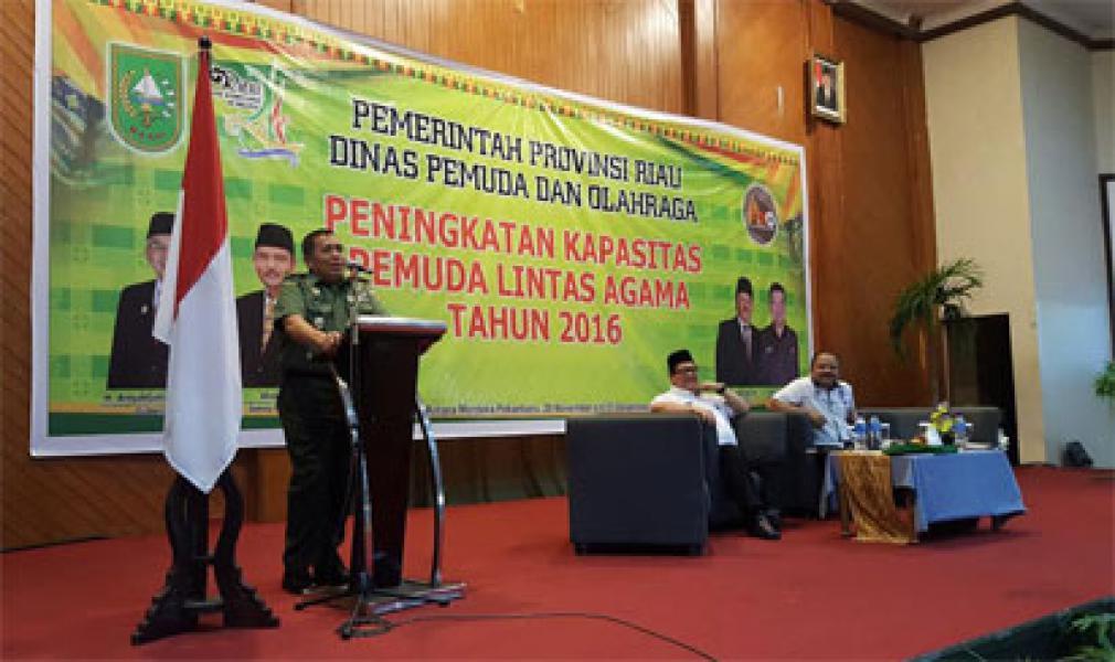 Danrem 031/Wirabima Ajak Pemuda Tingkatkan Kewaspadaan Nasional