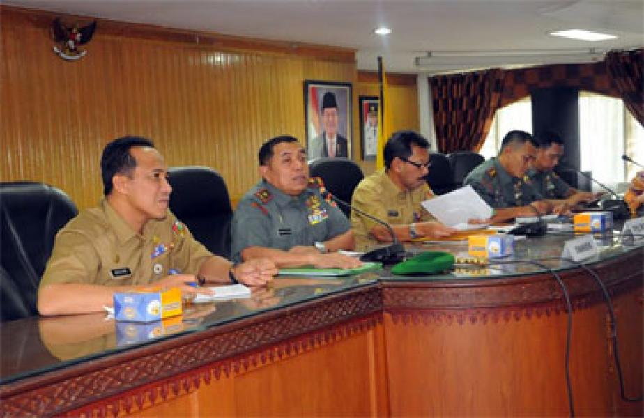 Danrem 031/Wirabima Pimpin Rapat  Persiapan Apel Nusantara bersatu