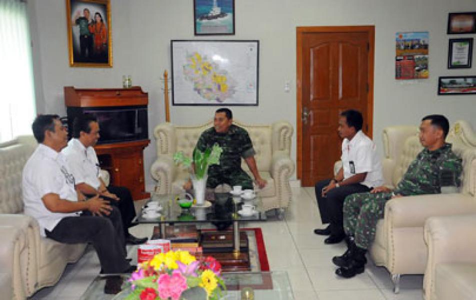 Danrem 031/Wirabima Terima Audiensi GM Telkom Riau Daratan