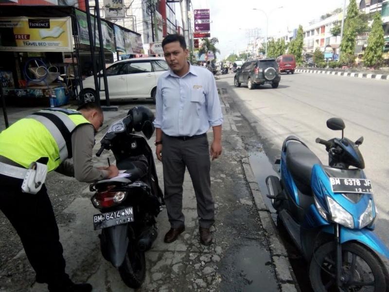 Jangan Melawan Arus Lalu Lintas, Hingga Hari Ke Enam Operasi Zebra Polresta Pekanbaru Tilang 114 Kendaraan Yang Melawan Arus 